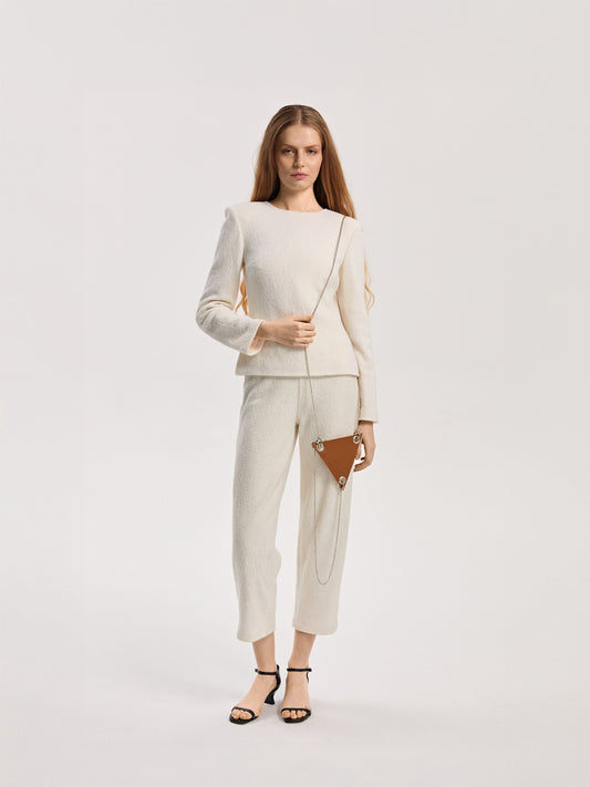 Spodnie z wełny parzonej