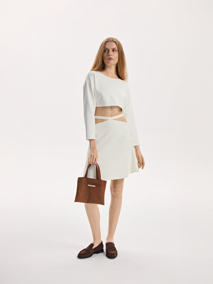 Zamszowa mini torebka