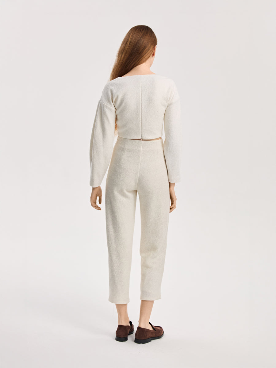 Spodnie z wełny parzonej