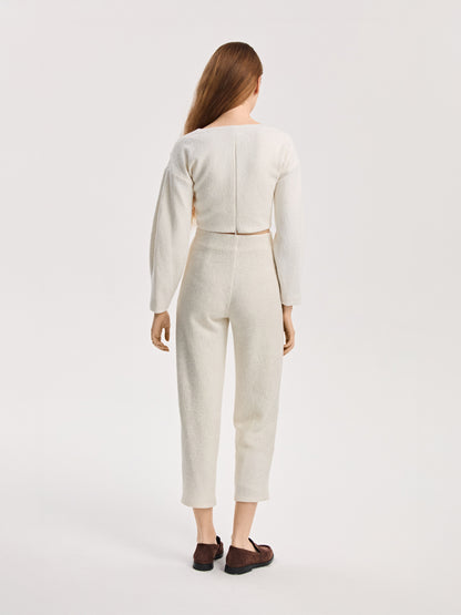 Spodnie z wełny parzonej