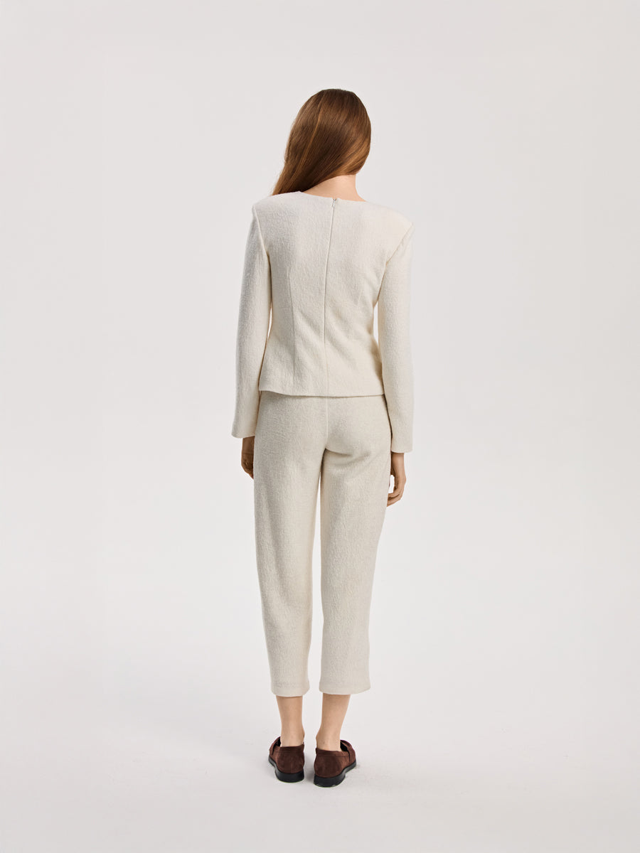 Bluzka z poduszkami z wełny parzonej