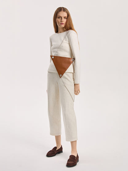 Spodnie z wełny parzonej