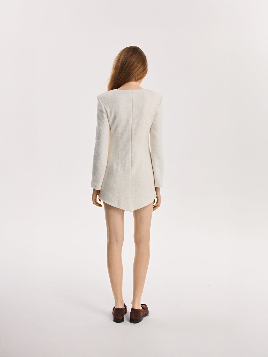 Sukienka trójkąt z poduszkami z wełny parzonej