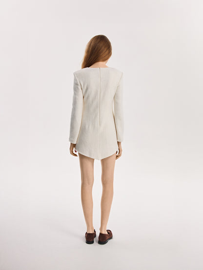 Sukienka trójkąt z poduszkami z wełny parzonej