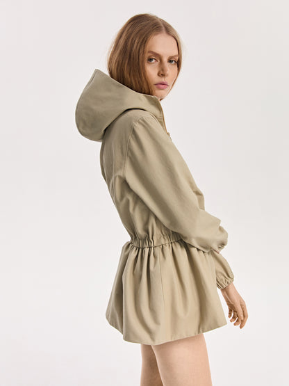 Kurtka anorak z falbaną Canvas