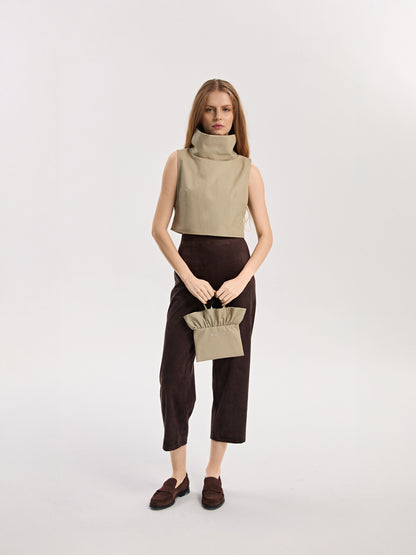 Mini torebka z falbaną Canvas