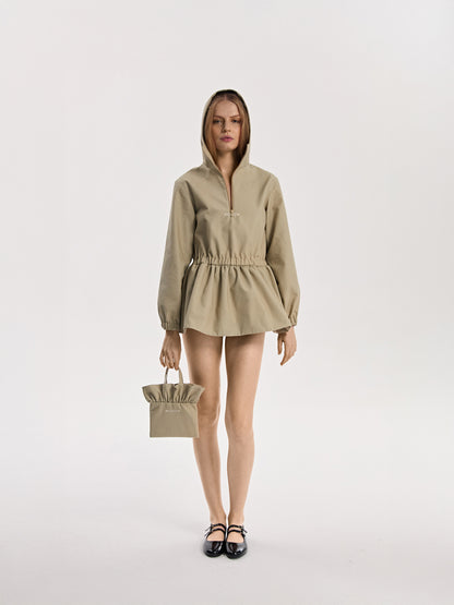 Mini torebka z falbaną Canvas