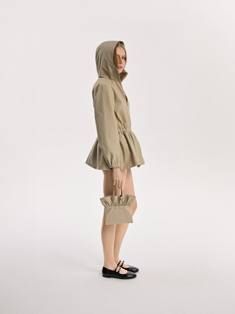 Mini torebka z falbaną Canvas