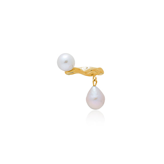 RAINSTORM 24K Gold-Plated Pearls Ring