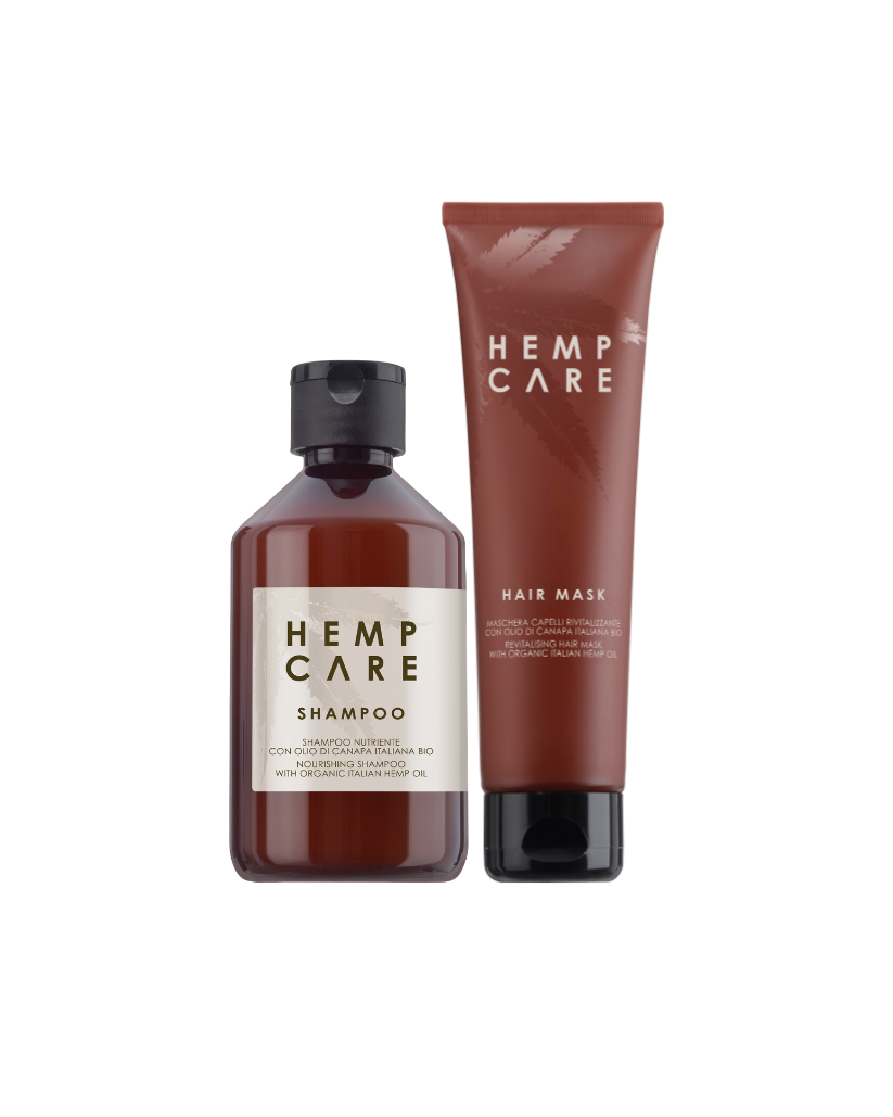 Hemp Care Szampon do włosów i Maska z organicznym olejem konopnym