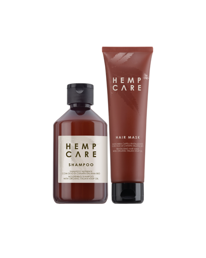 Hemp Care Szampon do włosów i Maska z organicznym olejem konopnym