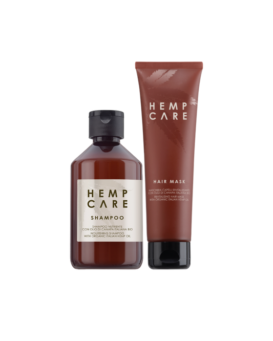 Hemp Care Szampon do włosów i Maska z organicznym olejem konopnym