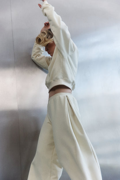 Spodnie Dresowe Typu Wide Leg LE PUMP Buttermilk