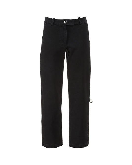 LEO Noir Denim-Spodnie z prostą nogawką