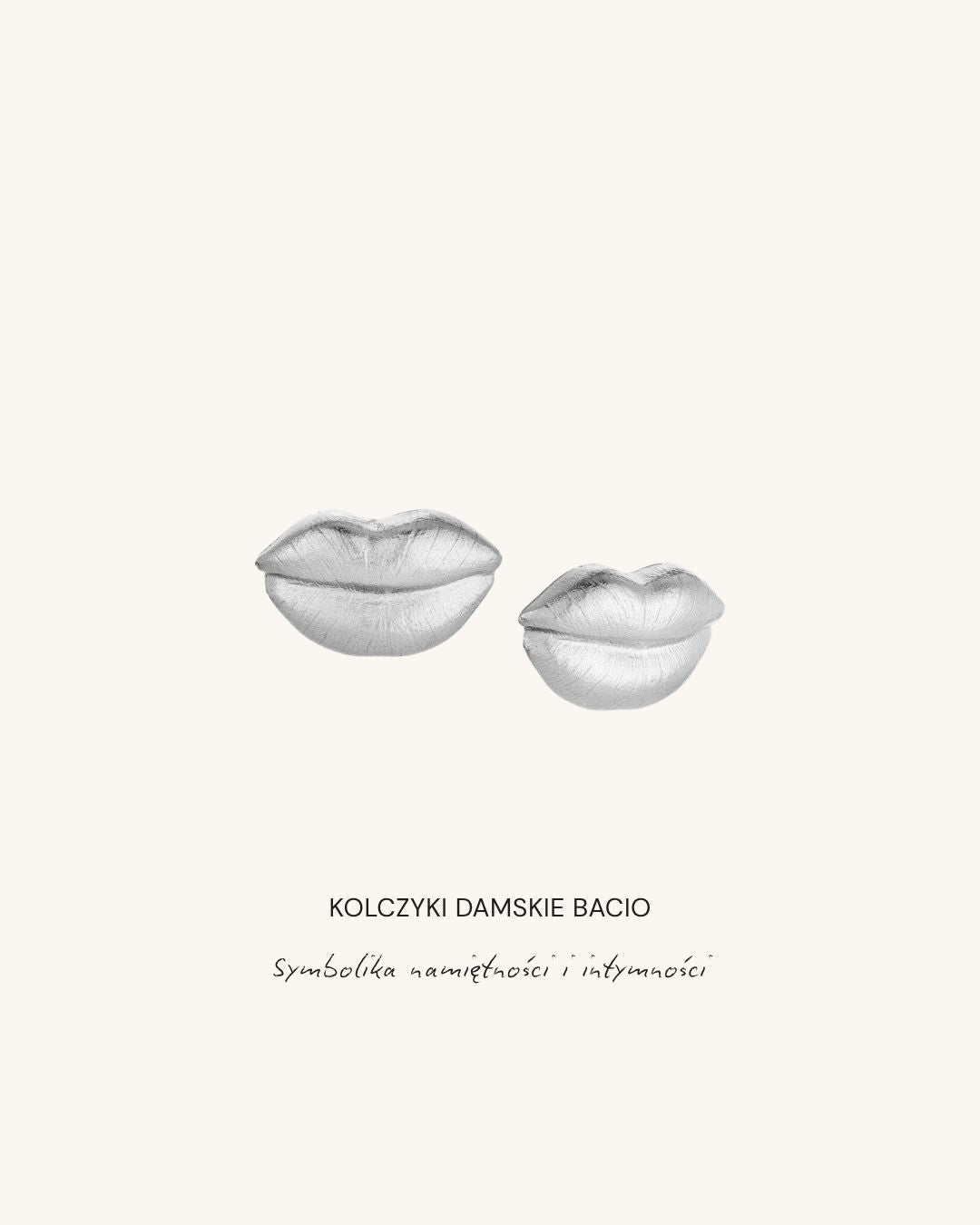 Srebrne Kolczyki damskie BACIO