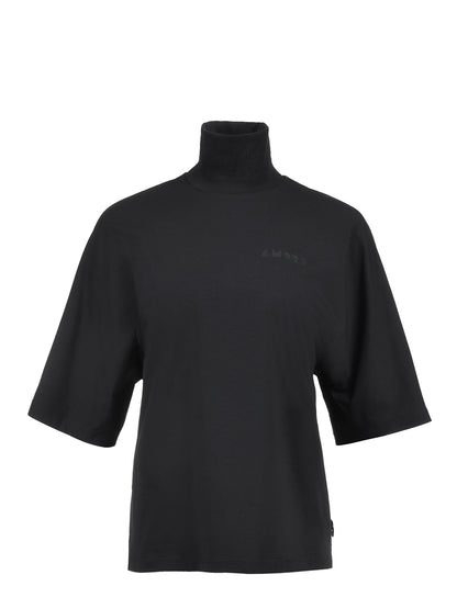 Federico Noir Amore Edition bawełniany T-shirt z golfem