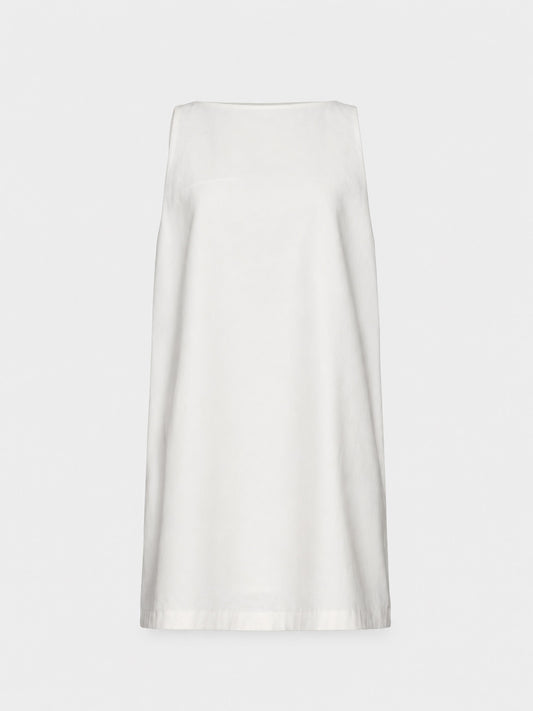 Krótka sukienka z wycięciem na plecach ELOA off-white