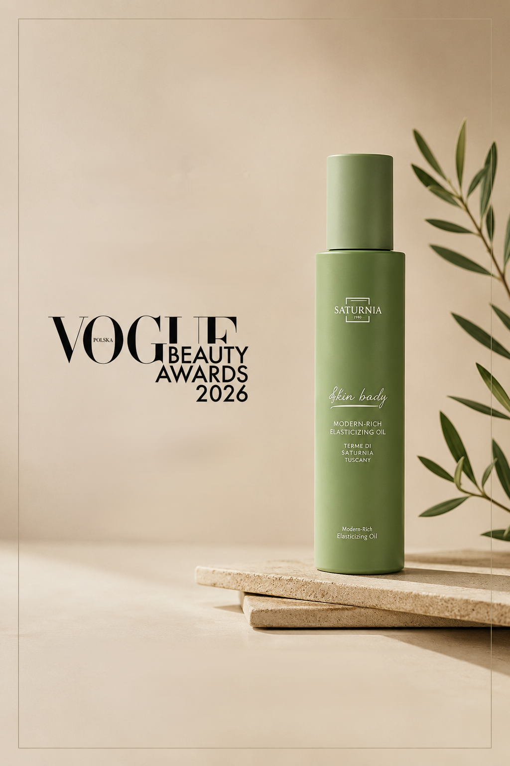 nawilzający olejek do ciala Saturnia nominowany  do Vogue Beauty awards 2026 dostępy w beetles concept store