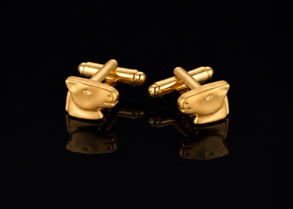 Cavallino Cufflinks – Gold-Colored Horses for Lovers of Elegance and Passion